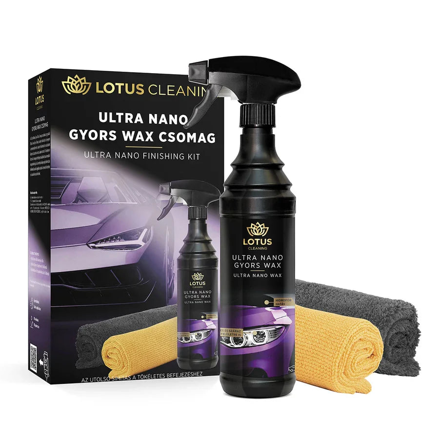 Kit ceară auto rapidă, Lotus Ultra Nano, Finishing Kit, 600 ml