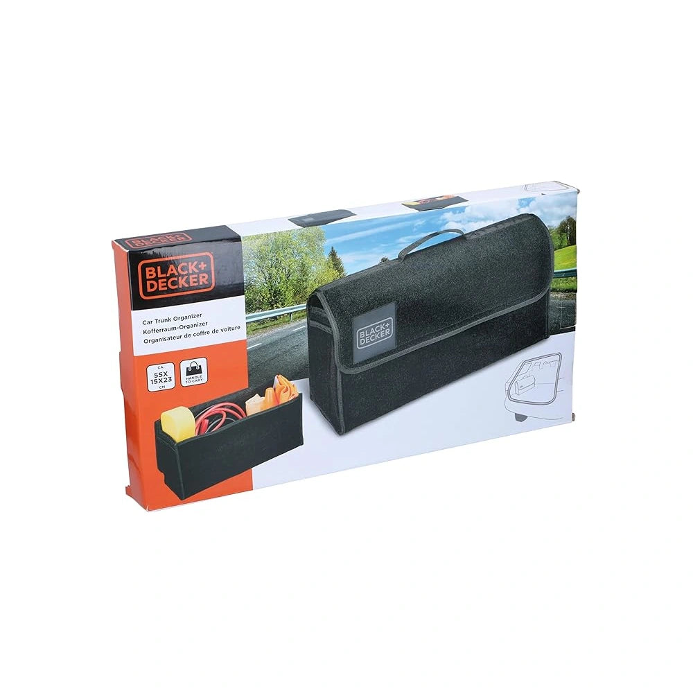 Organizator auto, geantă portbagaj, Black+Decker, 55x15x23cm