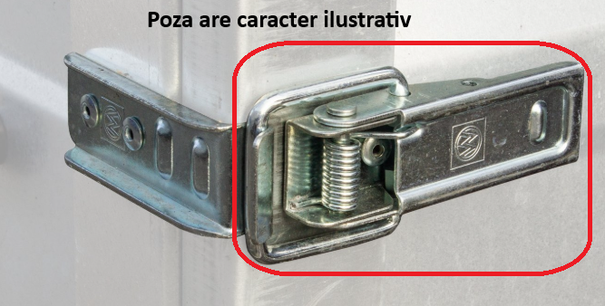 Încuietoare laterală remorcă, 25x100mm