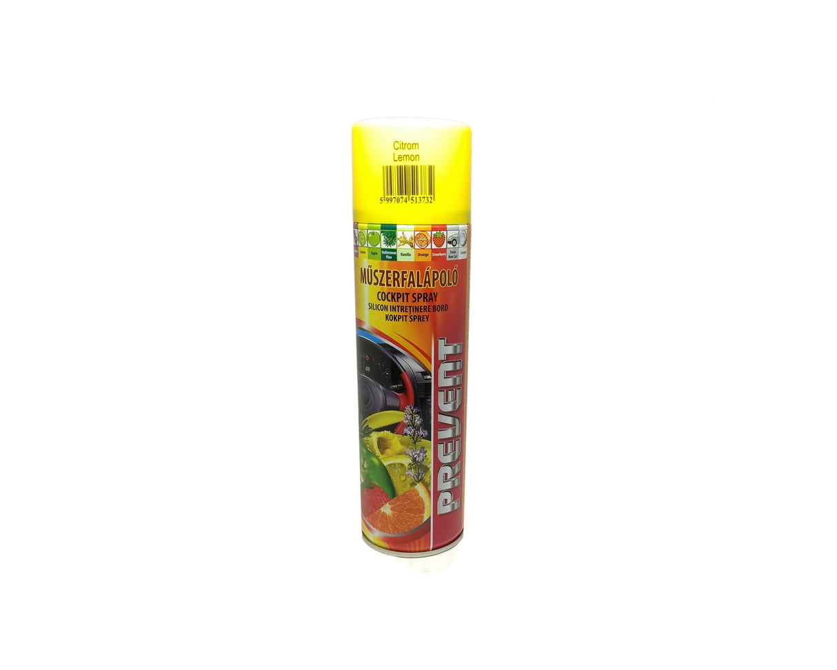 Spray bord auto, silicon întreținere, Prevent Cockpit Spray, 500 ml, 9 variante