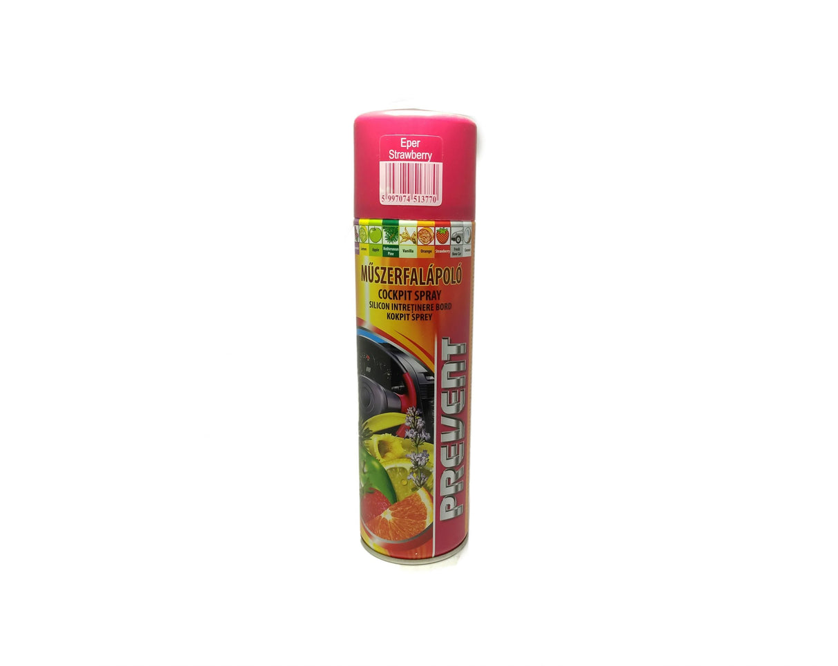 Spray bord auto, silicon întreținere, Prevent Cockpit Spray, 500 ml, 9 variante