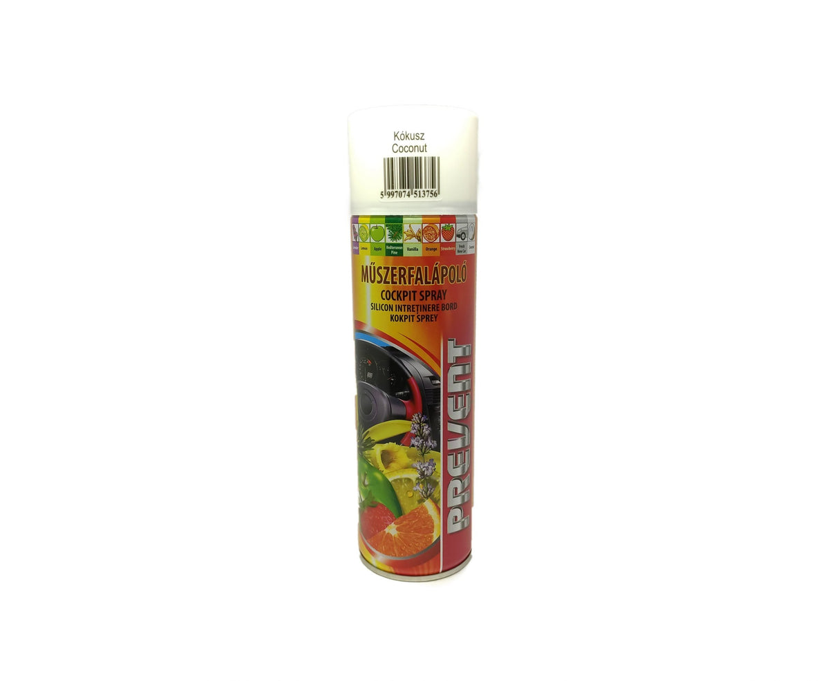 Spray bord auto, silicon întreținere, Prevent Cockpit Spray, 500 ml, 9 variante
