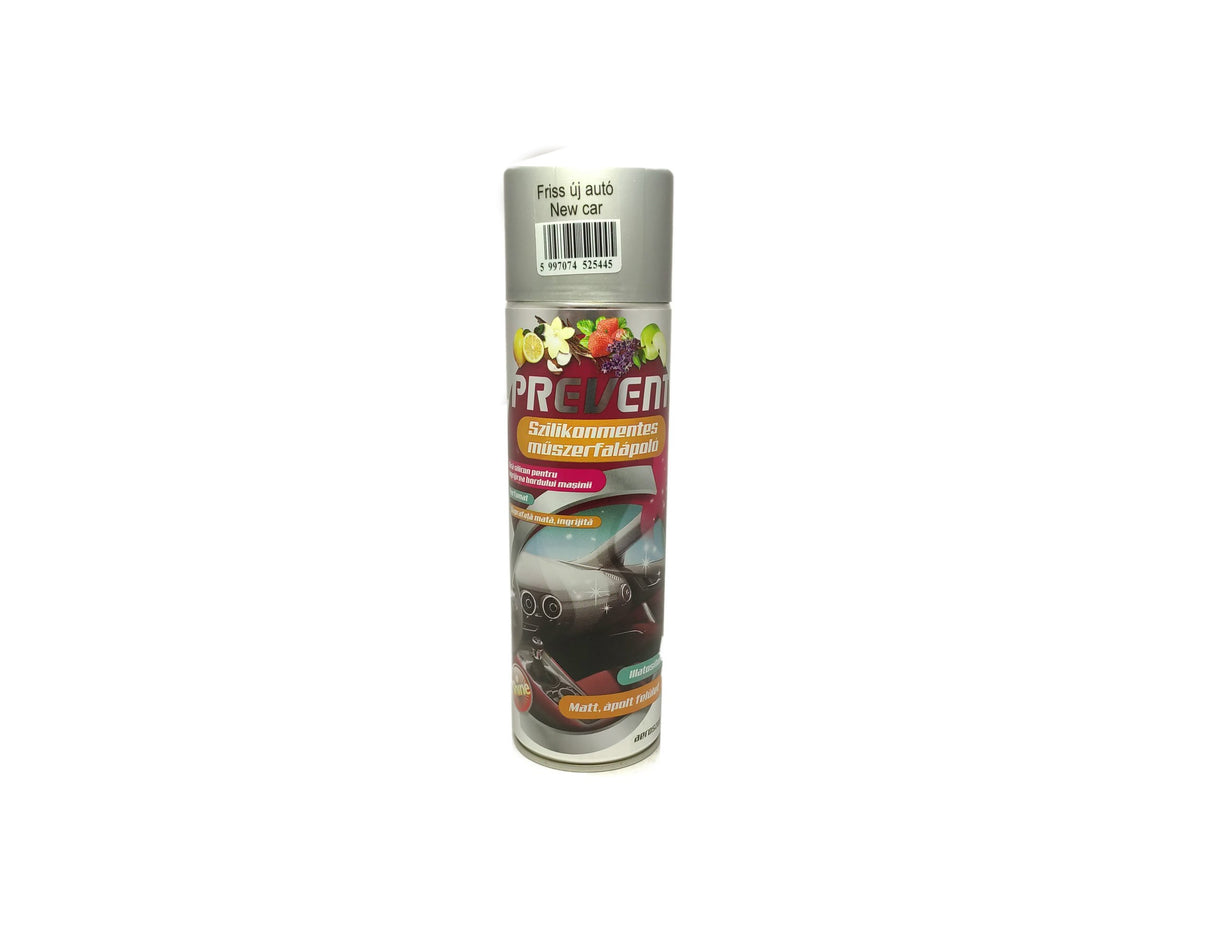Spray bord auto mat, fără silicon, strălucitor, parfumat, Prevent 500 ml, 4 variante