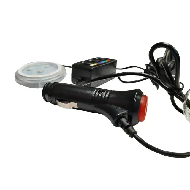 Bază iluminată pt. odorizant auto, 7 culori, 12/24V