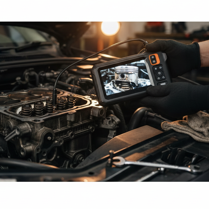 Endoscop cu cablu rigid