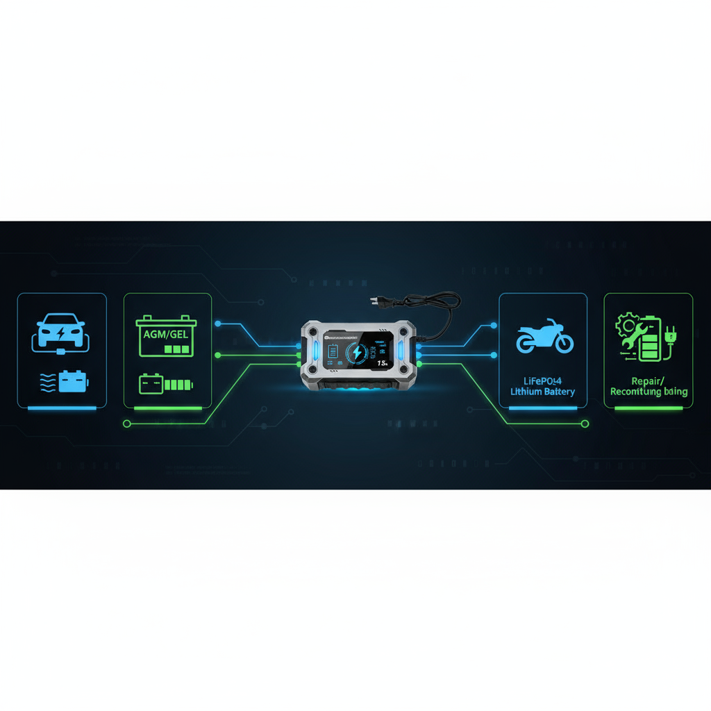 Încărcător acumulator 12V