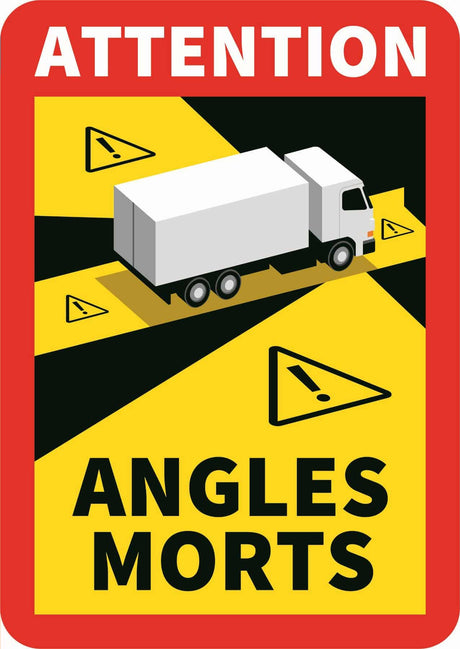 Autocolant unghi mort pentru camion Angles Morts