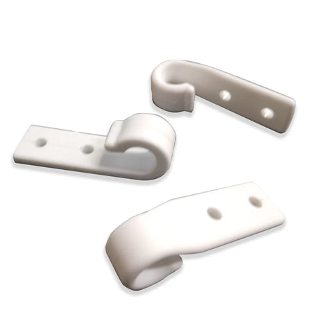 Cârlig prelată plastic cu două găuri 