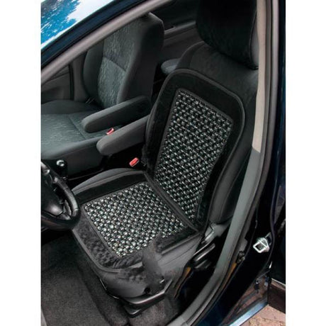 Protecție pentru scaun auto cu bile de lemn 