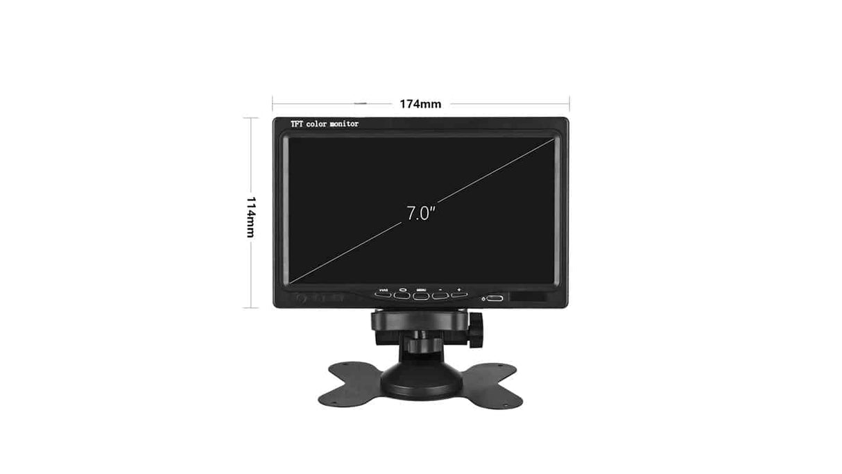 Monitor pentru cameră de marșarier de 7 inci 