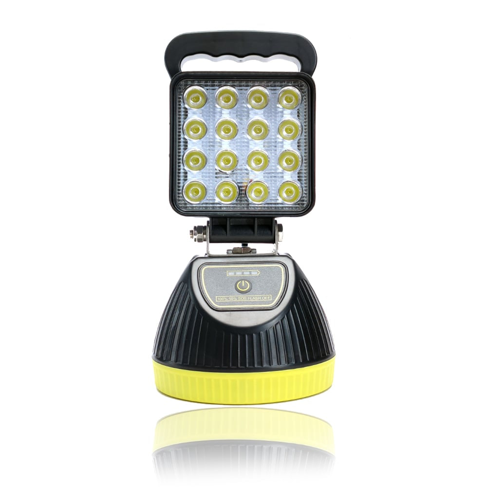 Lampă de lucru LED pătrată reîncărcabilă magnetică 12/24V 