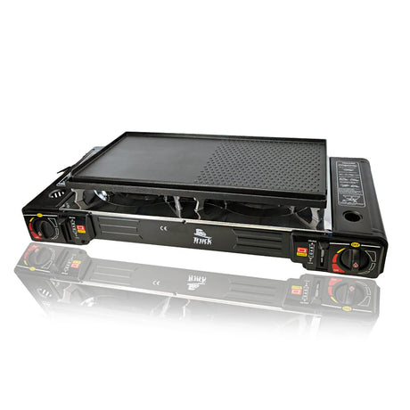 Grătar cu gaz portabil și aragaz pe gaz 