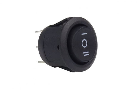 Comutator basculant rotund cu 3 poziții 