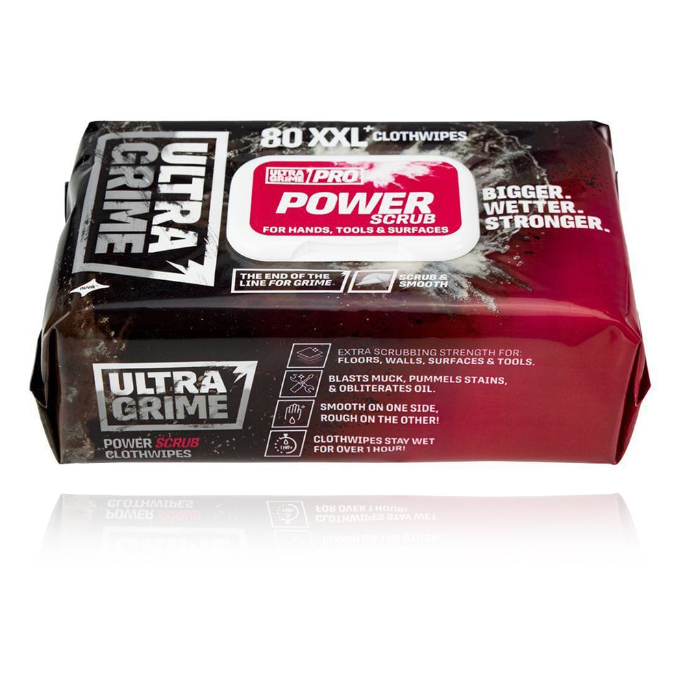 Șervețel umed Ultragrime PRO PowerScrub XXL+ 80buc/pachet 