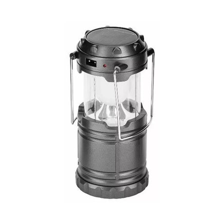 Lampa de camping cu acumulator, solară, magnetică 