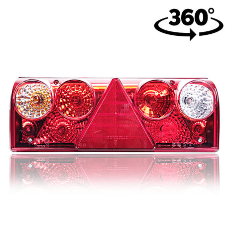 Lampă spate stop, Schmitz Europoint II., cu prismă triunghiulară, Aspöck, 4 variante