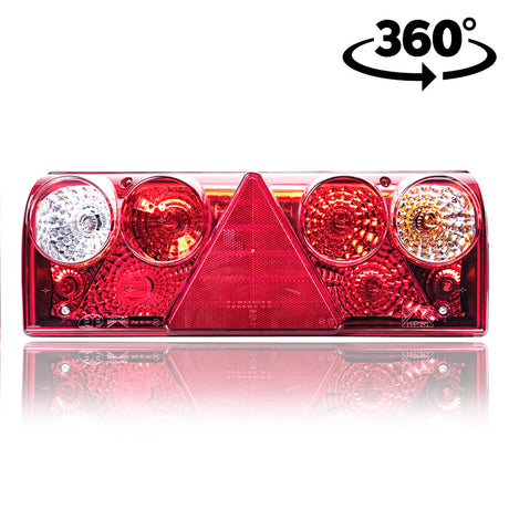 Lampă spate stop, Schmitz Europoint II., cu prismă triunghiulară, Aspöck, 4 variante