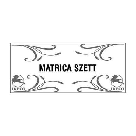 Set de autocolante 4 bucăți pentru geamurile laterale cu tipuri de camioane 