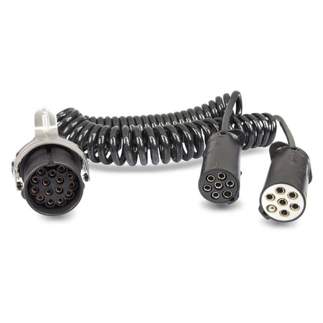 Adaptor cablu spiralat electric, de la 15 pini la 2x7 pini, 2 variante