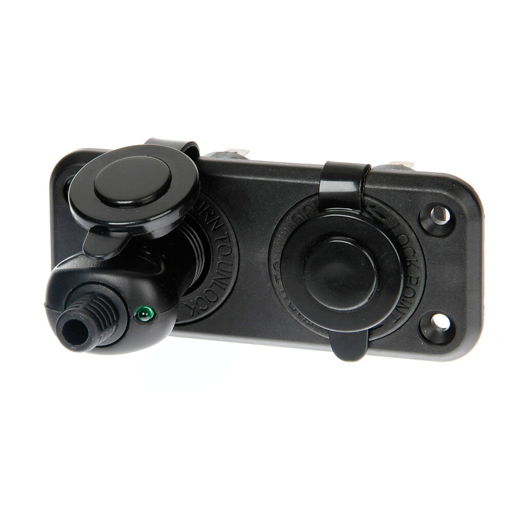 Priză auto, dublă, EXT-2, 20A, 12/24V