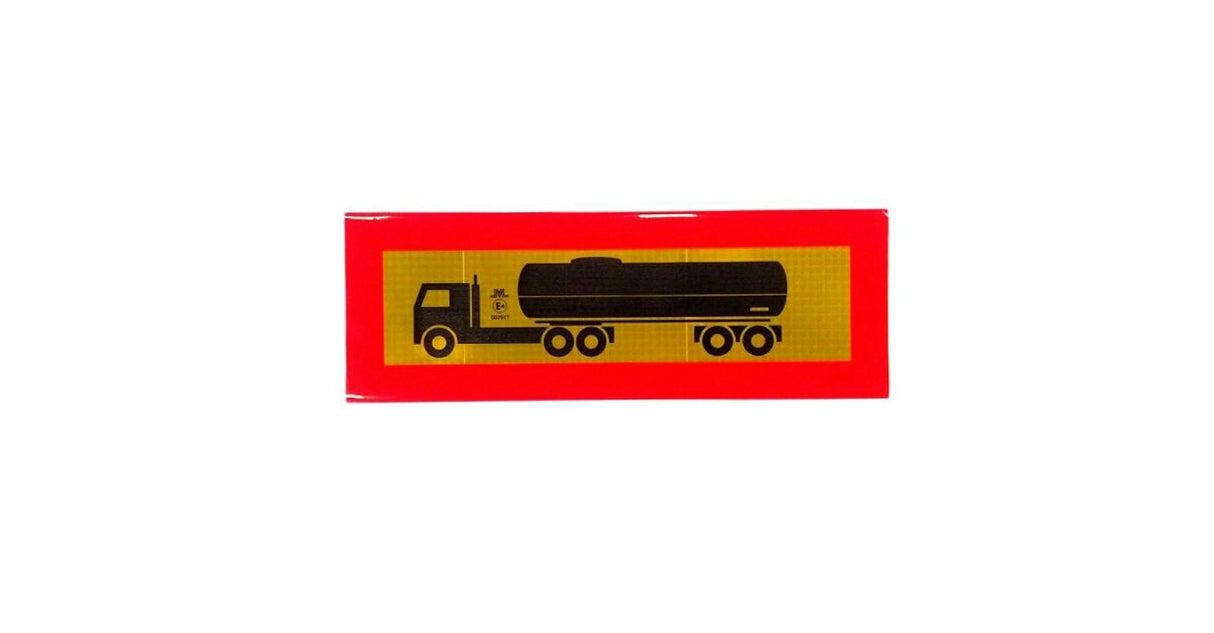 Autocolant reflectorizant cu marcaj de vehicul încadrat 