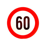 Autocolant reflectorizant pentru limitarea vitezei - 19cm 