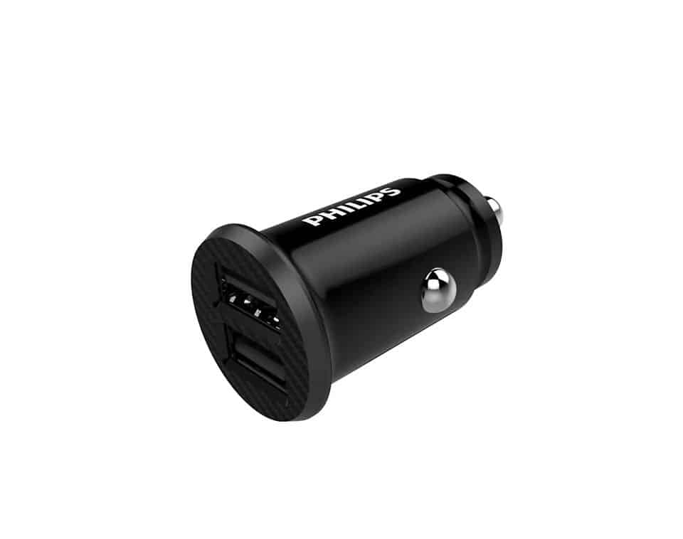 Încărcător auto USB dublu 12W 