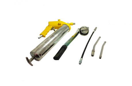 Pompa de gresare pneumatică și cu braț 