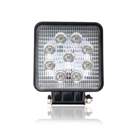 Lampă de lucru LED pătrată 27W 12/24V albastră 