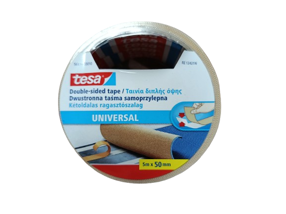 Bandă dublu adezivă, 50mmx5/25m
