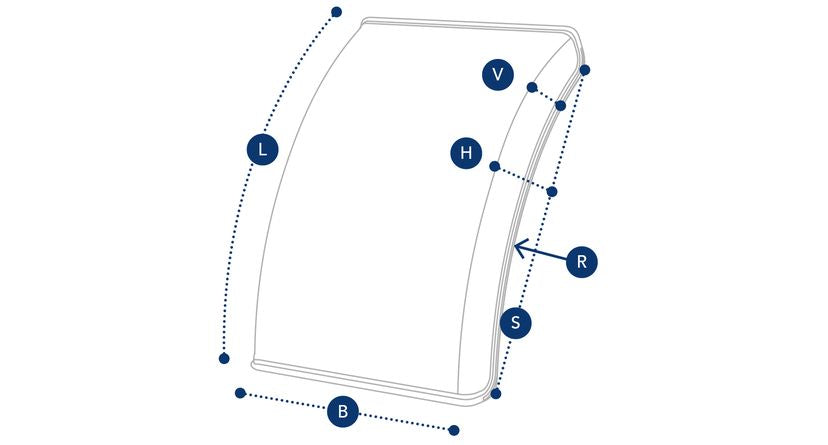 Apărătoare de noroi semirotundă LAGO, 3 variante