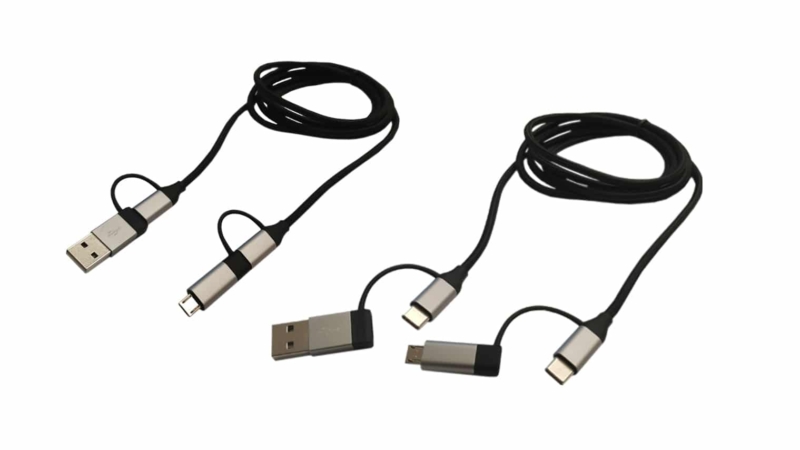 USB töltőkábel USB MULTI 4in1 - 1